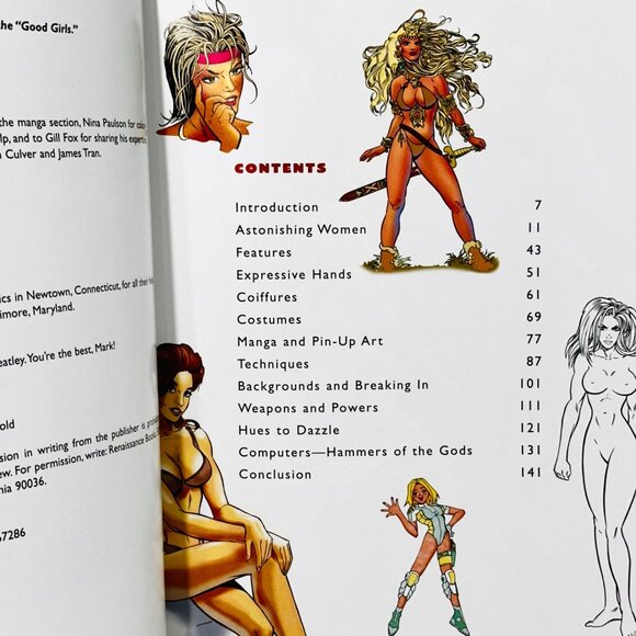 How To Draw Those Bodacious Bad Babes Of Comics McLaughlin & Gold 1999 First Edi - Picture 4 of 9